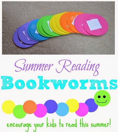 A summer reading bookworm